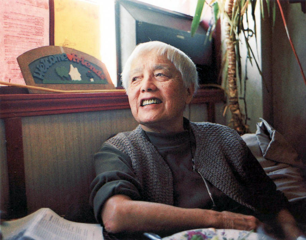 Philosopher, writer and activist Grace Lee Boggs in her Detroit home.
