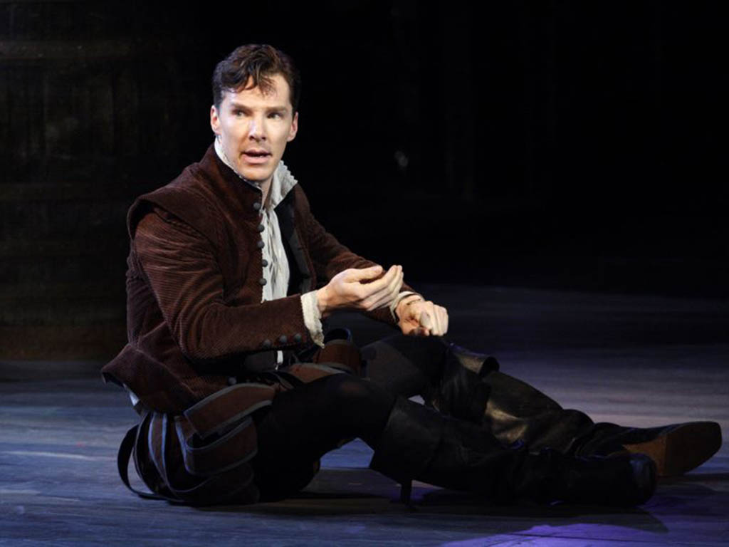 Benedict Cumberbatch as Hamlet.
