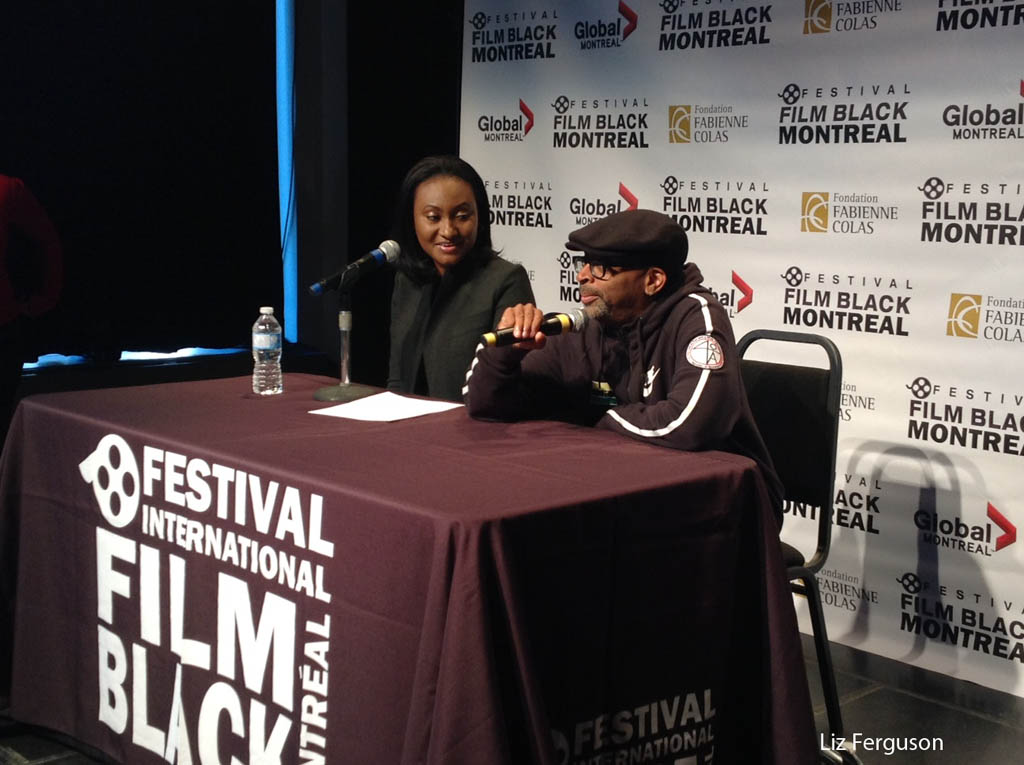 Spike Lee was a guest of the Montreal International Black Film Festival in 2014 and he's back again this year. That's festival founder Fabienne Colas next to Spike Lee. (Liz Ferguson photo)